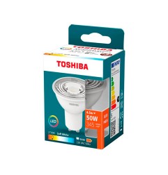 Foco led toshiba essential gu10 4.5w luz calida 2700k
