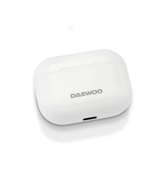 Auricular daewoo tws bluetooth 5.3 usb tipo-c con estuche de carga 500mah color blanco