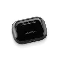 Auricular daewoo tws bluetooth 5.3 usb tipo-c con estuche de carga 500mah color negro
