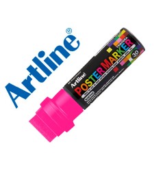 Rotulador artline poster marker epp-30 punta rectangular 30 mm color rosa fluor