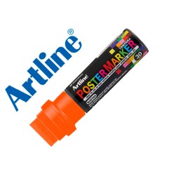 Rotulador artline poster marker epp-30 punta rectangular 30 mm color naranja fluor