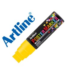 Rotulador artline poster marker epp-20 punta rectangular 20 mm color amarillo