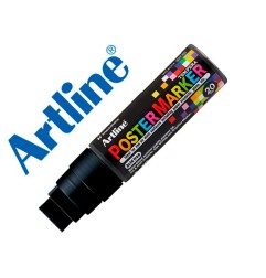 Rotulador artline poster marker epp-20 punta rectangular 20 mm color negro