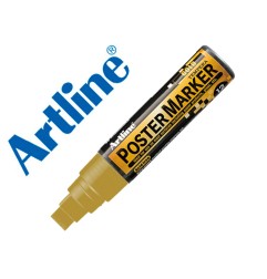 Rotulador artline poster marker epp-12 punta rectangular 12 mm color oro