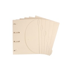 Carpeta para archivador djois smartfolder tree-free din a4 tres solapas y cierre de velcro 225 gr pack 10 uds