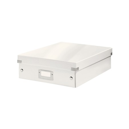 2 Unidades - Caja de almacenamiento leitz click&store mediana color blanco 280x100x370 mm