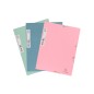 Carpeta exacompta autentik gomas carton reciclado tres solapas din a4+ pack de 6 colores surtidos