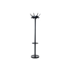 Perchero maulcaligo 32 colgadores con paraguero color negro 460x460x1752 mm