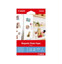 2 Unidades - Papel magnetico canon mg-101 10x15 cm pack de 5 hojas
