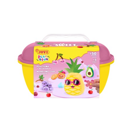 Juego jovi play&fun plastilina cofre sweet