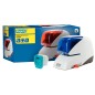 Grapadora electrica rapid 5050e capacidad 50 hojas usa casette grapas 5050e color azul