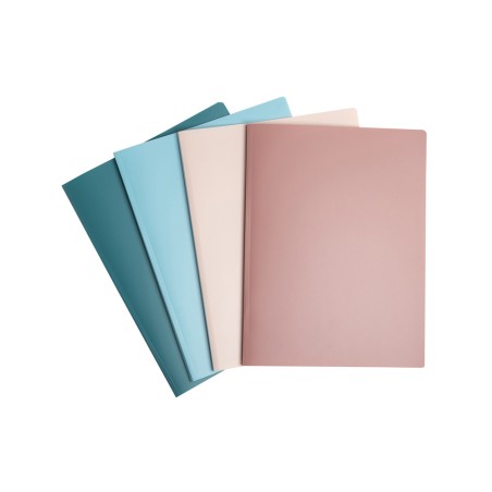 4 Unidades - Carpeta escaparate exacompta skandi din a4 30 fundas recicladas colores surtidos