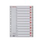 10 Unidades - Separador numerico esselte cartulina 1-12 juego de 12 separadores folio multitaladro