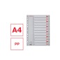 10 Unidades - Separador numerico esselte cartulina 1-12 juego de 12 separadores folio multitaladro