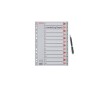 10 Unidades - Separador numerico esselte cartulina 1-12 juego de 12 separadores folio multitaladro