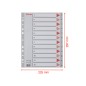 10 Unidades - Separador numerico esselte cartulina 1-12 juego de 12 separadores folio multitaladro