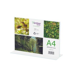 Expositor sobremesa archivo 2000 en forma de t a4 horizontal 297x50x210 mm