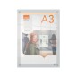 Porta poster nobo acrilico transparente mural din a3 341x24x464 mm