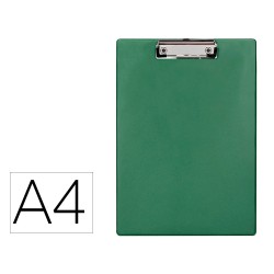 Portanotas q-connect plastico 50% reciclado din a4 verde oliva grosor 2,1 mm