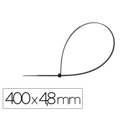 Brida q-connect color negro 400x4,8 mm bolsa de 100 unidades