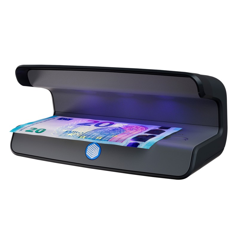 Detector de billetes falsos safescan 55 con tres luces led ultravioleta modo encendido/espera