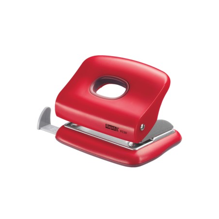 Taladrador rapid fc20 plastico color rojo capacidad 20 hojas