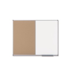 Tablero nobo classic combinado pizarra blanca magnetica + pizarra corcho 1200x900 mm