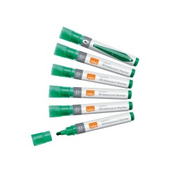 Rotulador nobo para pizarra blanca punta redonda 3 mm color verde caja de 10 unidades