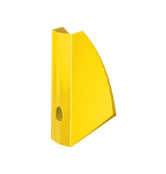 6 Unidades - Revistero leitz wow poliestireno amarillo 75x312x258 mm
