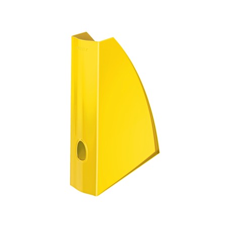 6 Unidades - Revistero leitz wow poliestireno amarillo 75x312x258 mm