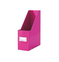 Revistero leitz click&store carton plastificadora color fucsia 103x330x253 mm