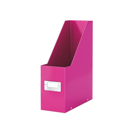 Revistero leitz click&store carton plastificadora color fucsia 103x330x253 mm