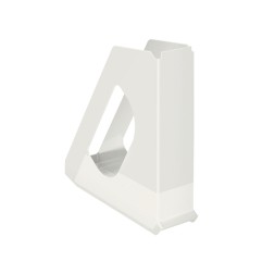 10 Unidades - Revistero esselte europost plastico opaco blanco vivida 72x256x260 mm