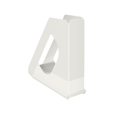 10 Unidades - Revistero esselte europost plastico opaco blanco vivida 72x256x260 mm
