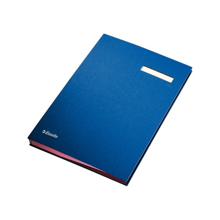 Portafirmas esselte con fuelle 20 departamentos color azul