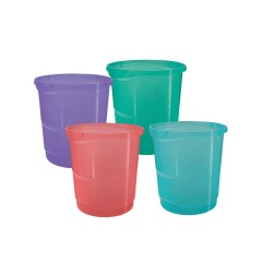 12 Unidades - Papelera plastico esselte colour breeze colores surtidos 14 litros