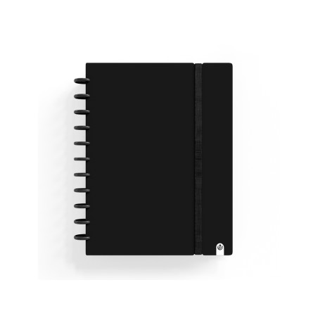 Cuaderno carchivo ingeniox foam a4 80h cuadricula negro