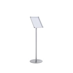 Expositor de pie bi-office para formato din a4 marco aluminio plegable 1100x320 cm
