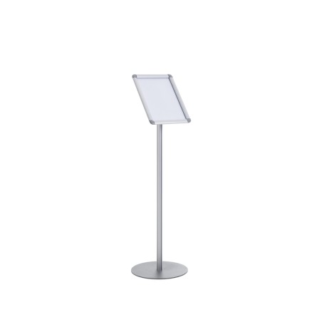 Expositor de pie bi-office para formato din a4 marco aluminio plegable 1100x320 cm