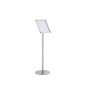 Expositor de pie bi-office para formato din a4 marco aluminio plegable 1100x320 cm