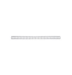 Espiral wire gbc n 4 6,3 mm paso 3:1 capacidad 55 hojas color plata caja de 100 unidades
