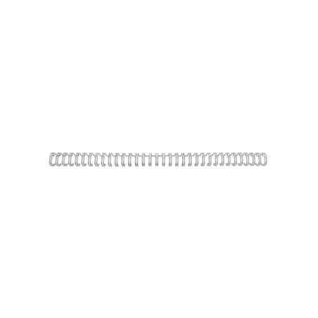 Espiral wire gbc n 4 6,3 mm paso 3:1 capacidad 55 hojas color plata caja de 100 unidades