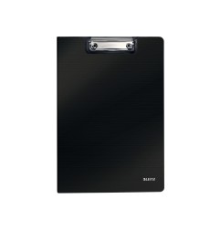 10 Unidades - Carpeta leitz miniclips solid din a4 polifoam color negro