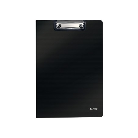 10 Unidades - Carpeta leitz miniclips solid din a4 polifoam color negro