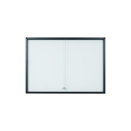 Vitrina de anuncios bi-office 27 a4 magnetica para interior slim antracita 1999x39x946 mm