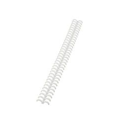 Canutillo gbc ibiclick plastico blanco 8 mm caja de 50 unidades