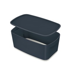 Caja leitz mybox cosy pequeña con tapa color gris 318x128x191 mm
