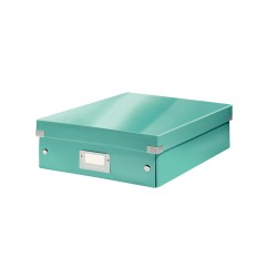 Caja leitz click&store mediana color turquesa 280x100x370 mm