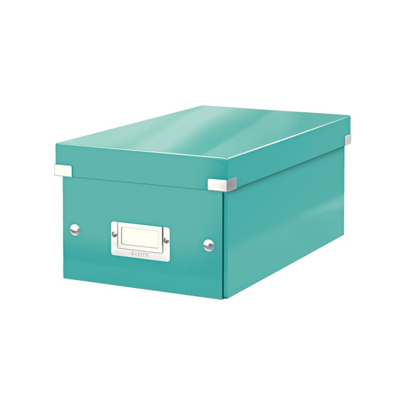 Caja leitz click&store dvd box color turquesa 206x147x352 mm