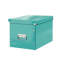 Caja leitz click&store cubica grande color turquesa 320x360x310 mm